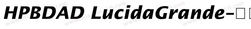 HPBDAD LucidaGrande字体转换